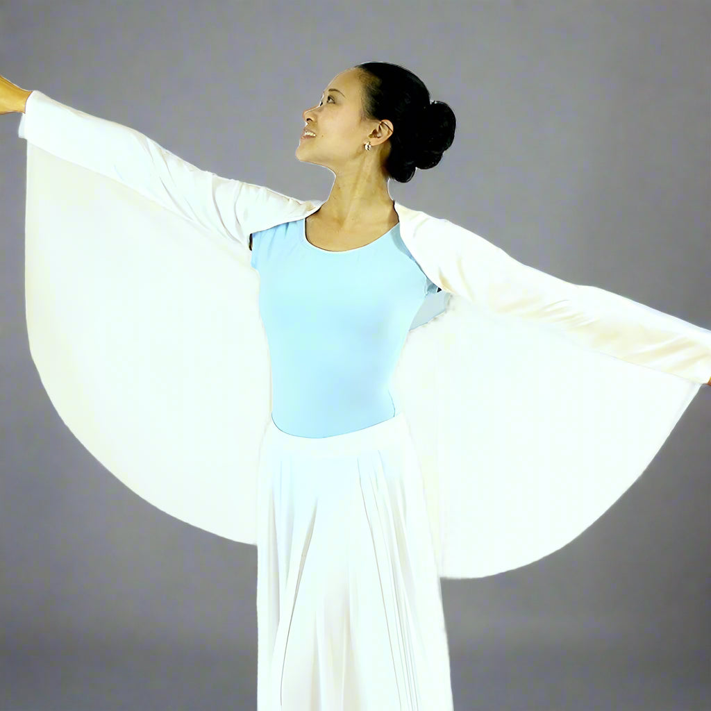 Danzcue Worship Dance Angel Wing Shrug - White