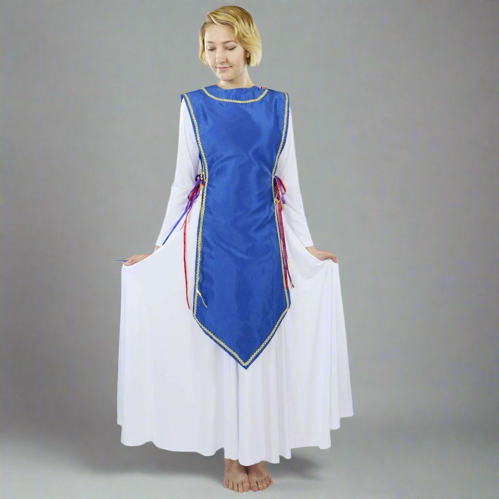 Danzcue Ministry Dance Satin Traditional Ephod Top