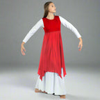 Danzcue Praise Dance Pullover Vest - Scarlet