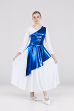 Child Diagonal Cut Flowy Dance Tunic