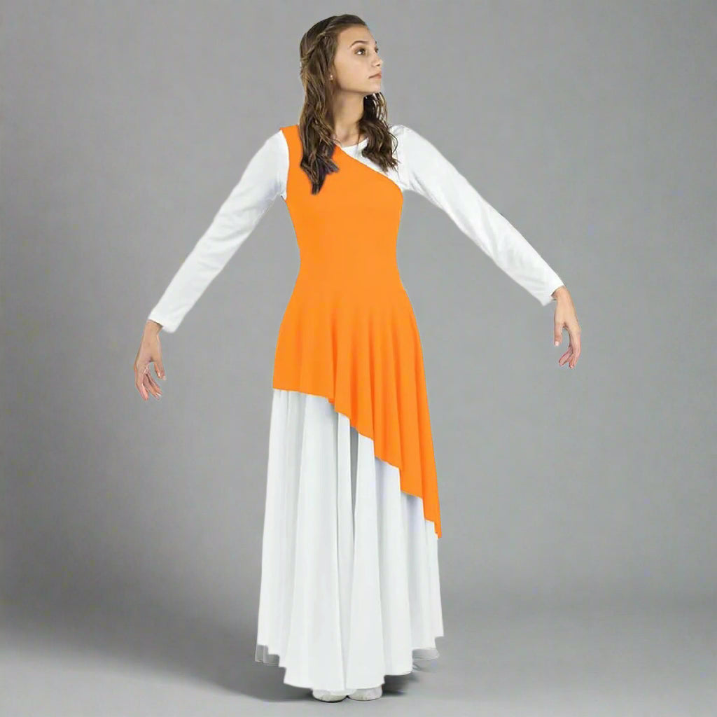Diagonal Cut Flowy Dance Tunic (dress not included)