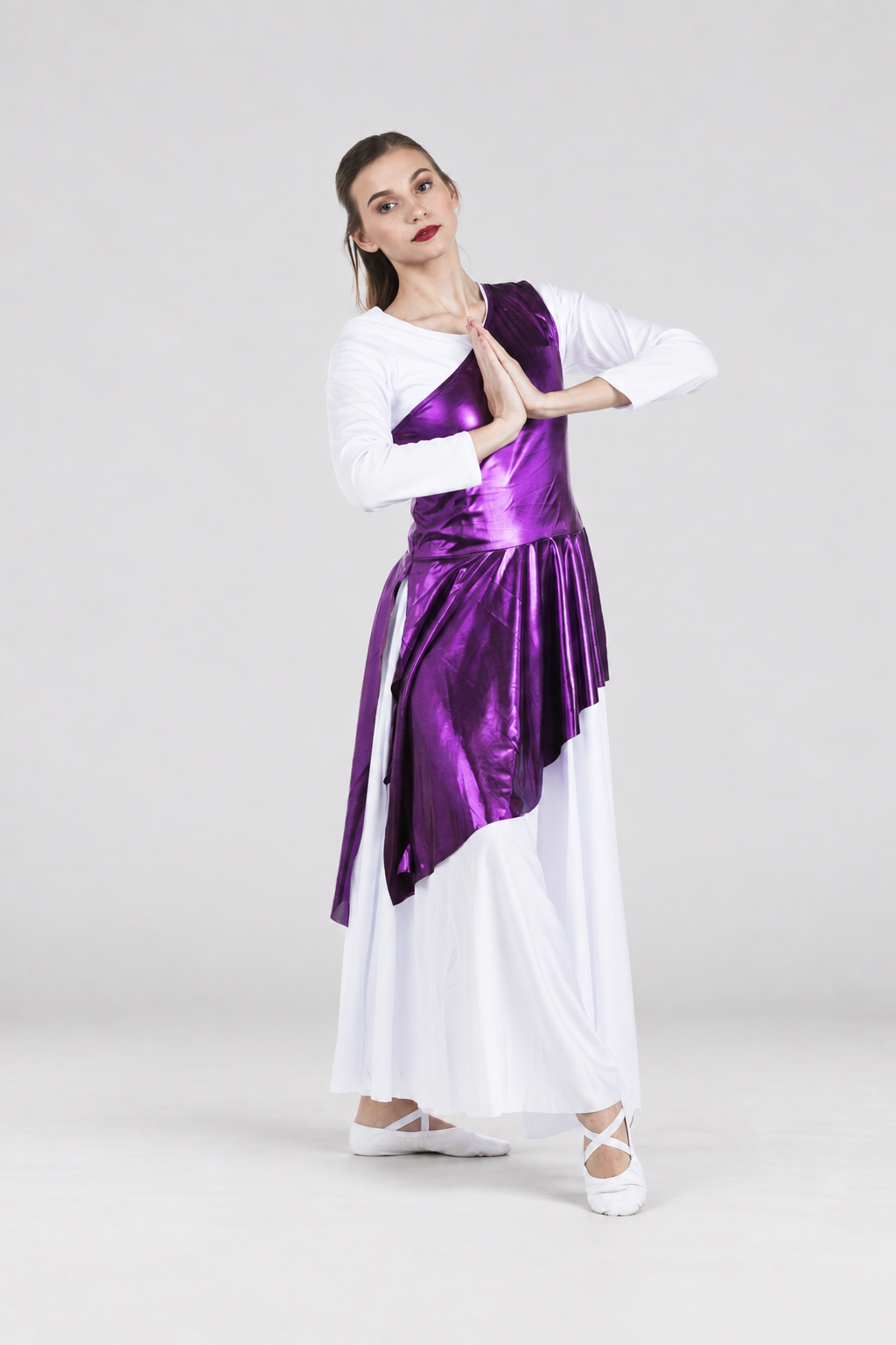 Diagonal Cut Flowy Dance Tunic (dress not included)