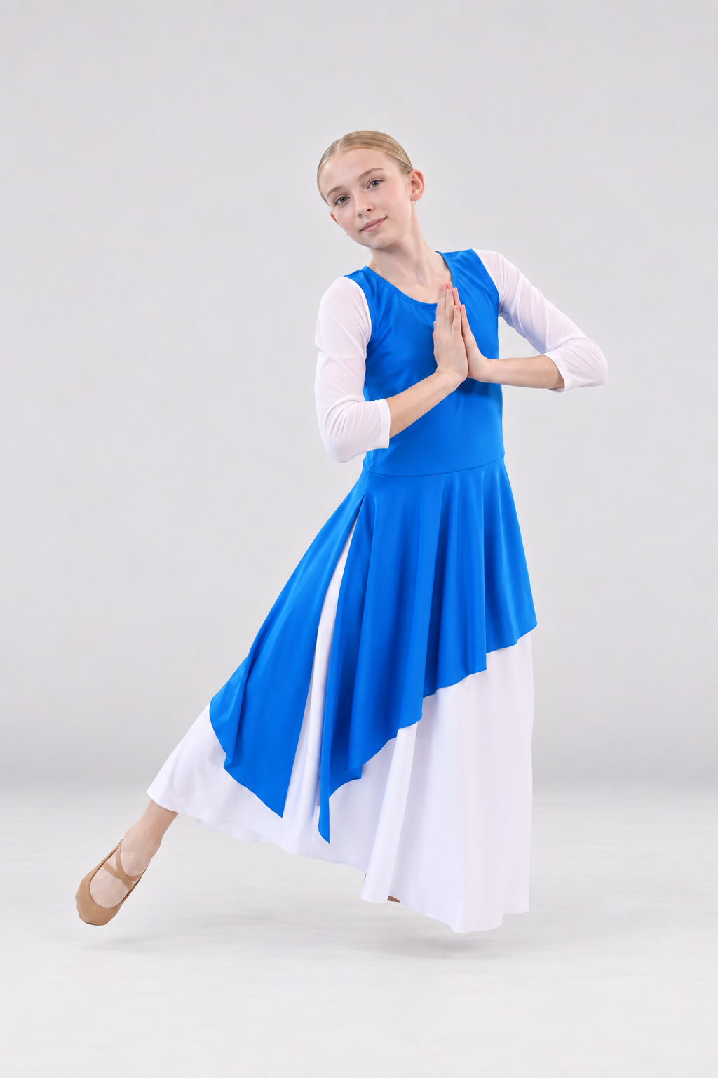 Child Asymmetric Hem Sleeveless Tunic