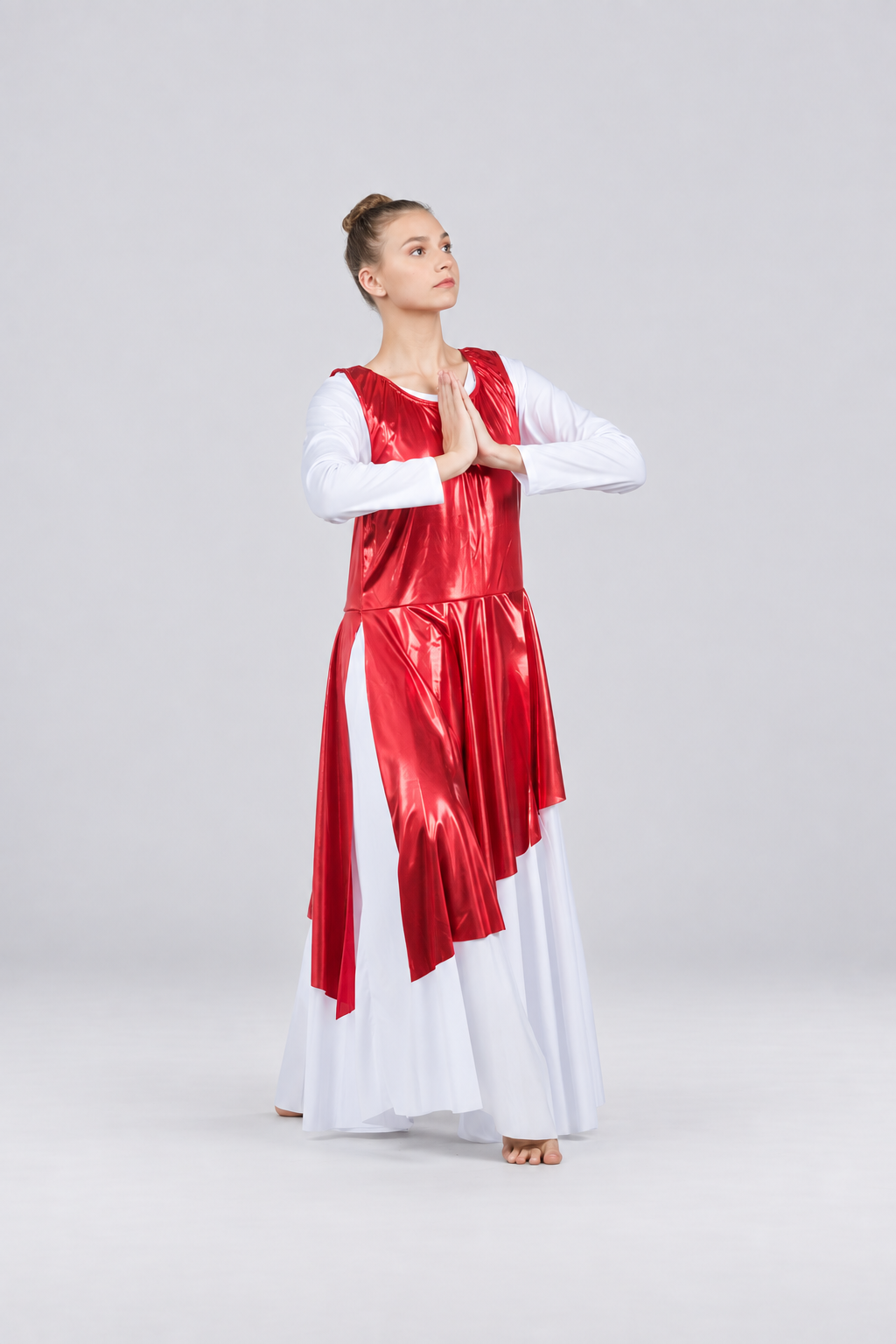 Asymmetrical Metallic Tunic