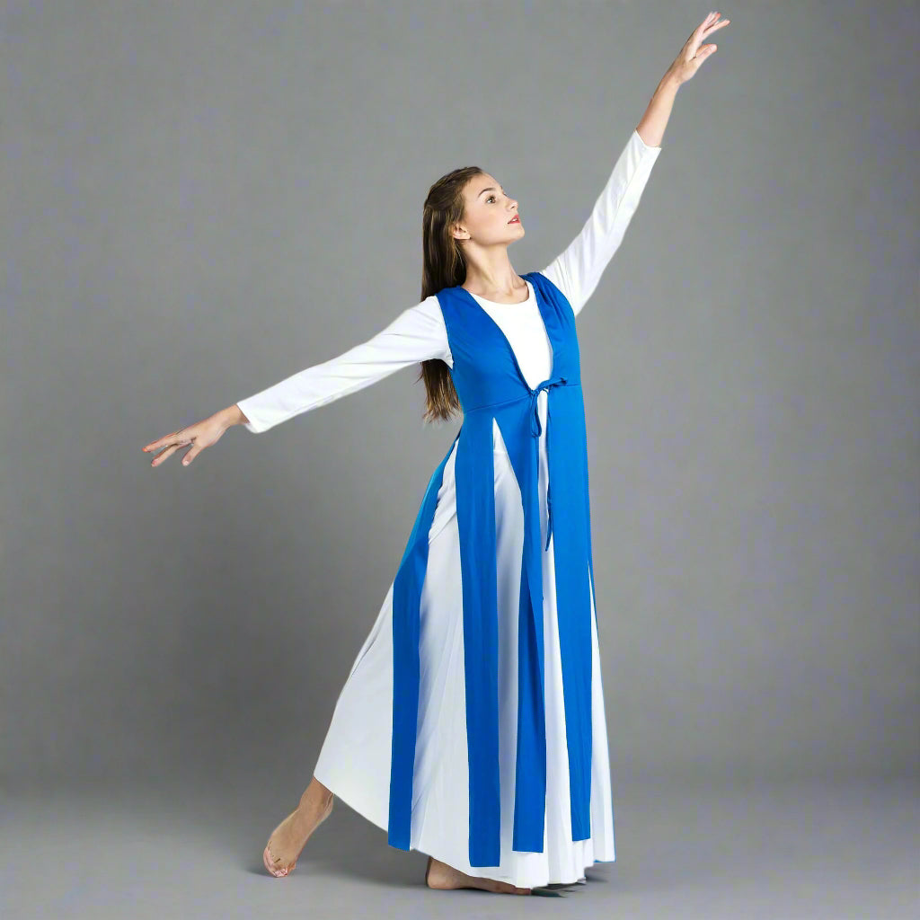 Danzcue Worship Dance Streamer Tunic (Dress not Included) - Bright Royal