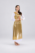 Diagonal Metallic Panel Dance Tunic