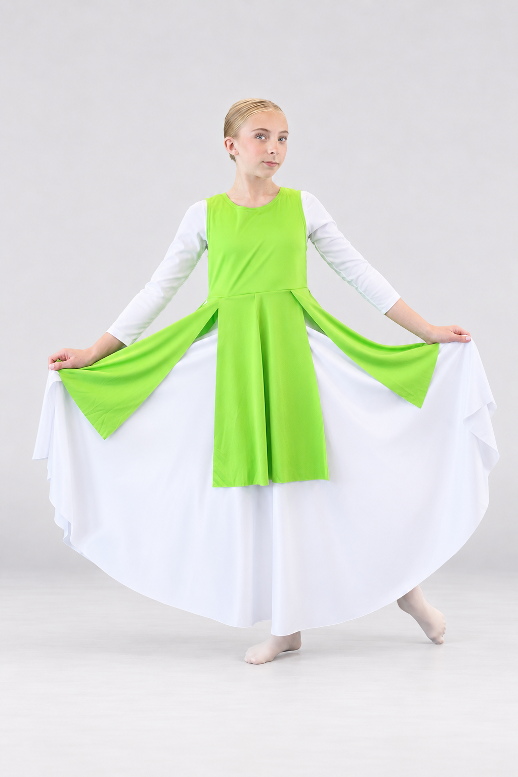 Child Sleeveless Split Hem Dance Tunic