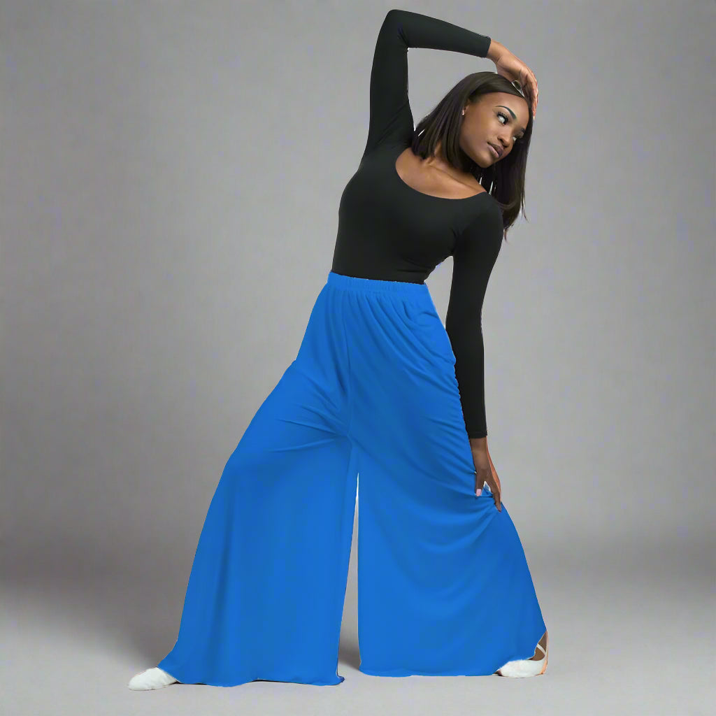 Flowy Split Hem Wide Leg Palazzo Pants