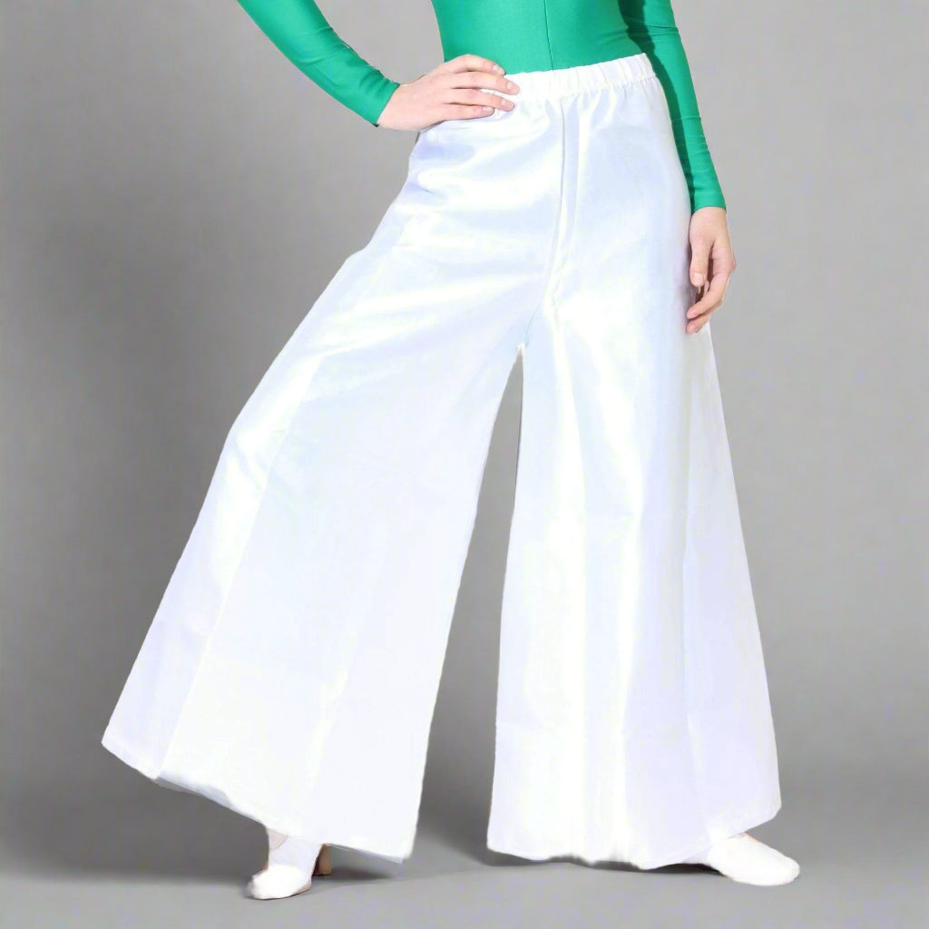 Shiny Flowy Wide Leg Dance Pants