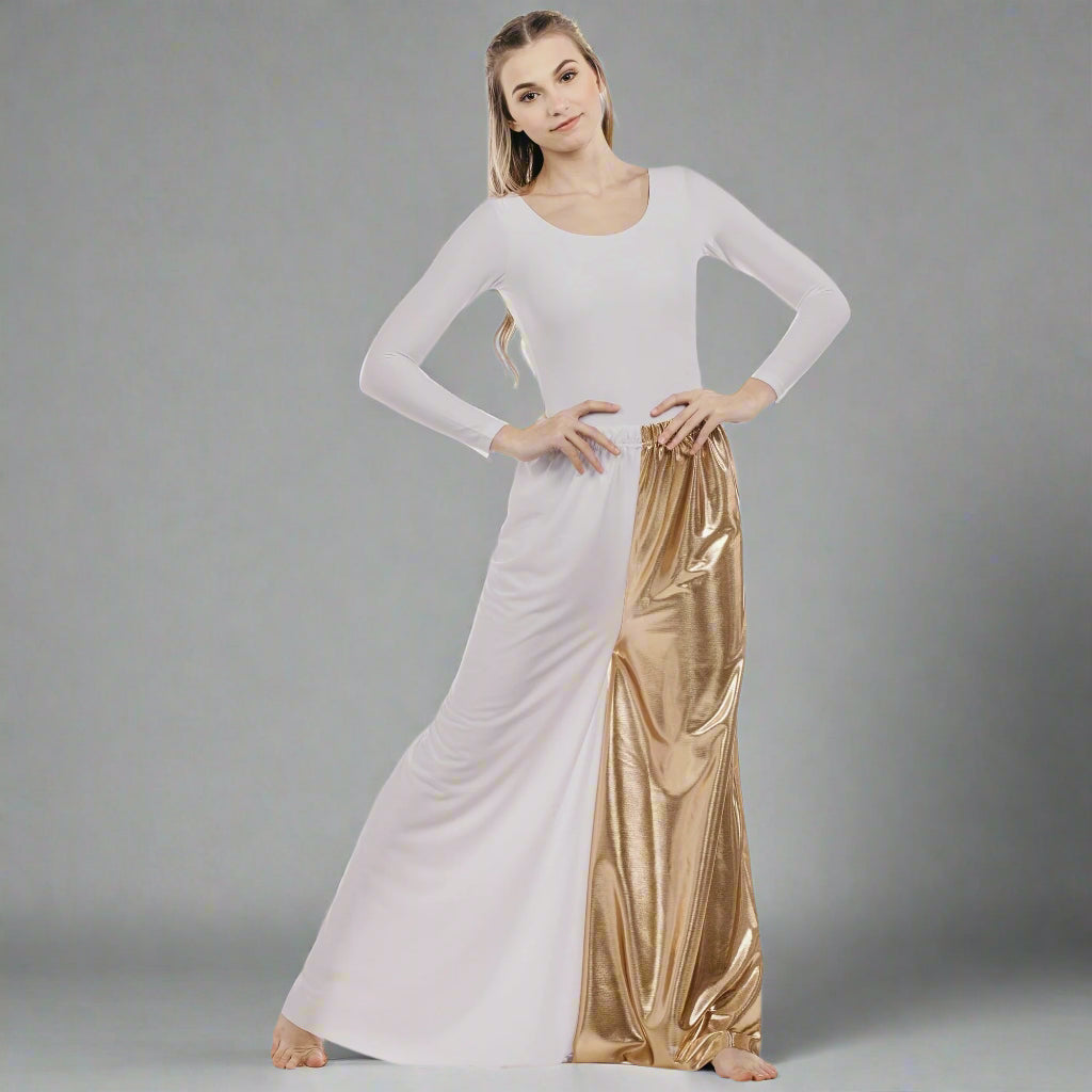 Flowy Split Hem Wide Leg Palazzo Pants