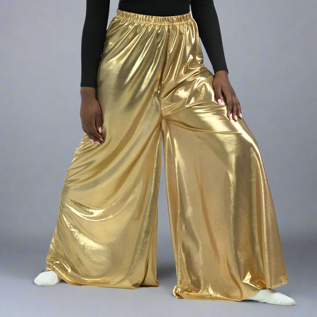 Flowy Split Hem Wide Leg Palazzo Pants