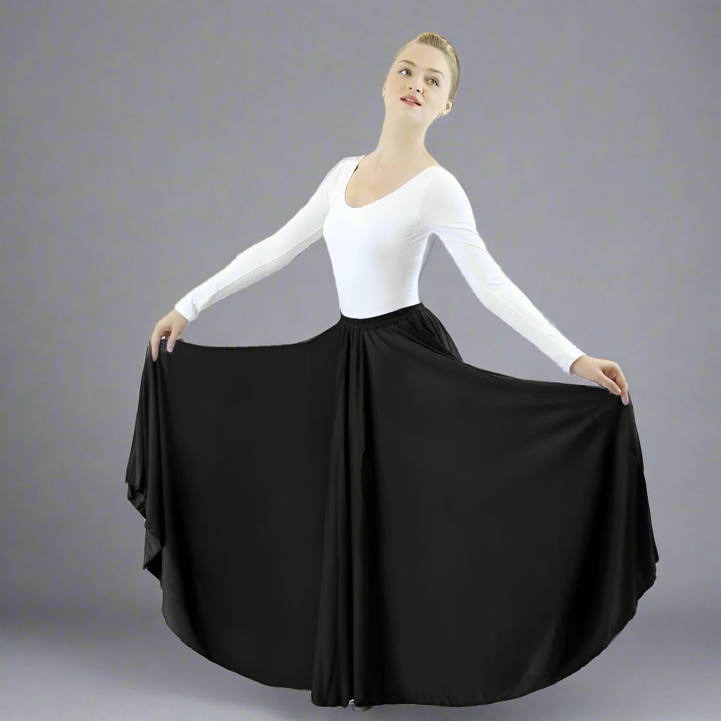 Long Full Length Dance Skirt