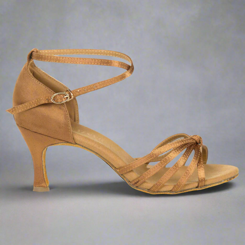 Danzcue Women's Satin Ballroom Dance Shoes