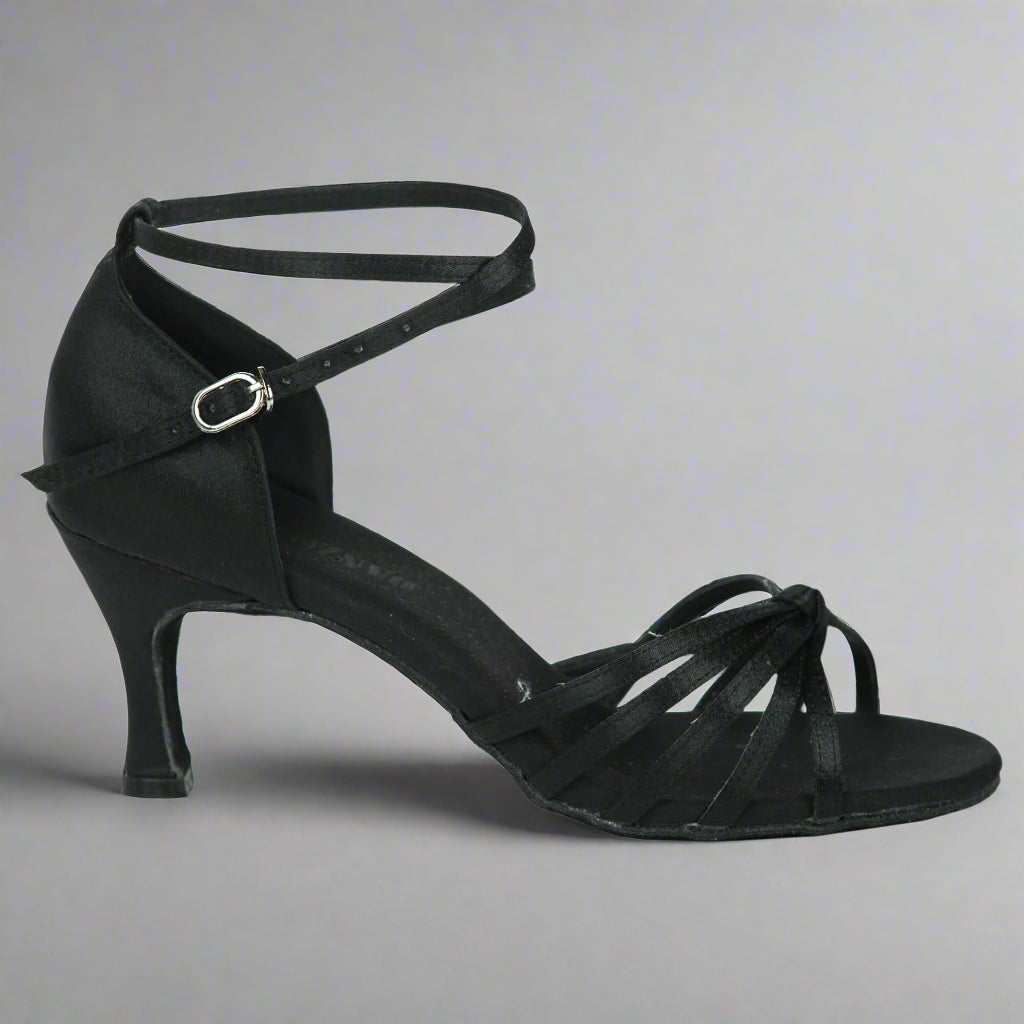 Danzcue Women's Satin Ballroom Dance Shoes