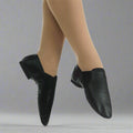 Danzcue Adult Dance Leather Jazz Bootie Shoes