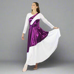 Danzcue Women's Worship Asymmetrical Praise Dance Sleeveless Tunic