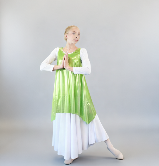 Child Metallic Sleeveless Tunic Tank Pullover (dress not included)