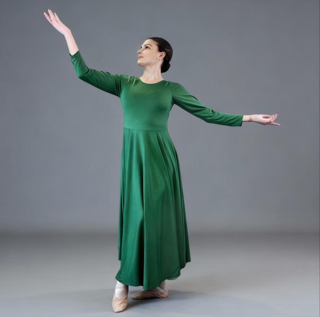 Danzcue Praise Full Length Long Sleeve Dance Dress