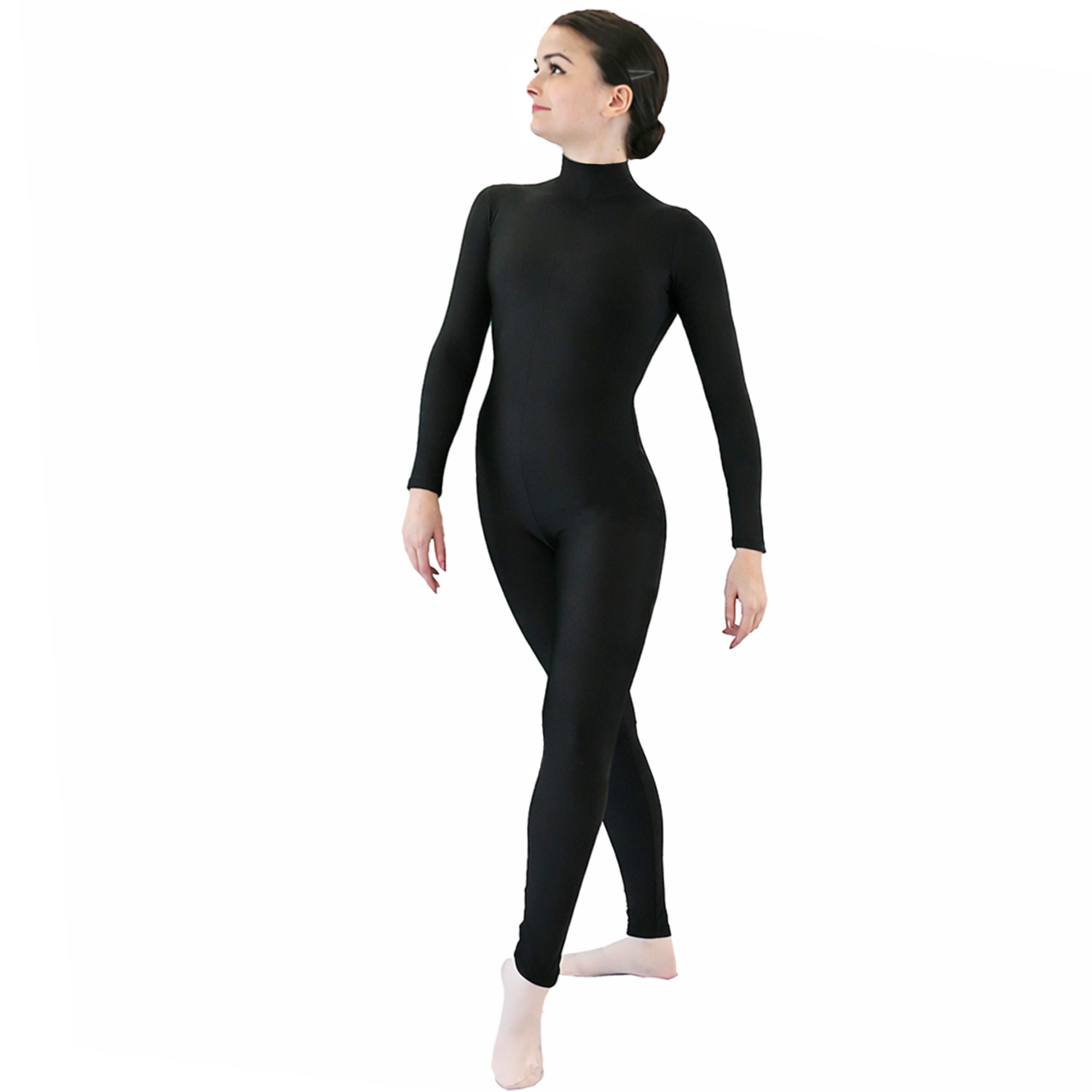 Womens Turtleneck Long Sleeve Full Body Unitard