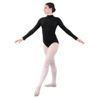 Danzcue Womens Turtle Neck Leotard Long Sleeve Bodysuit