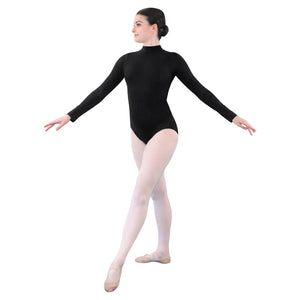 Womens Long Sleeve Turtleneck Dance Leotard
