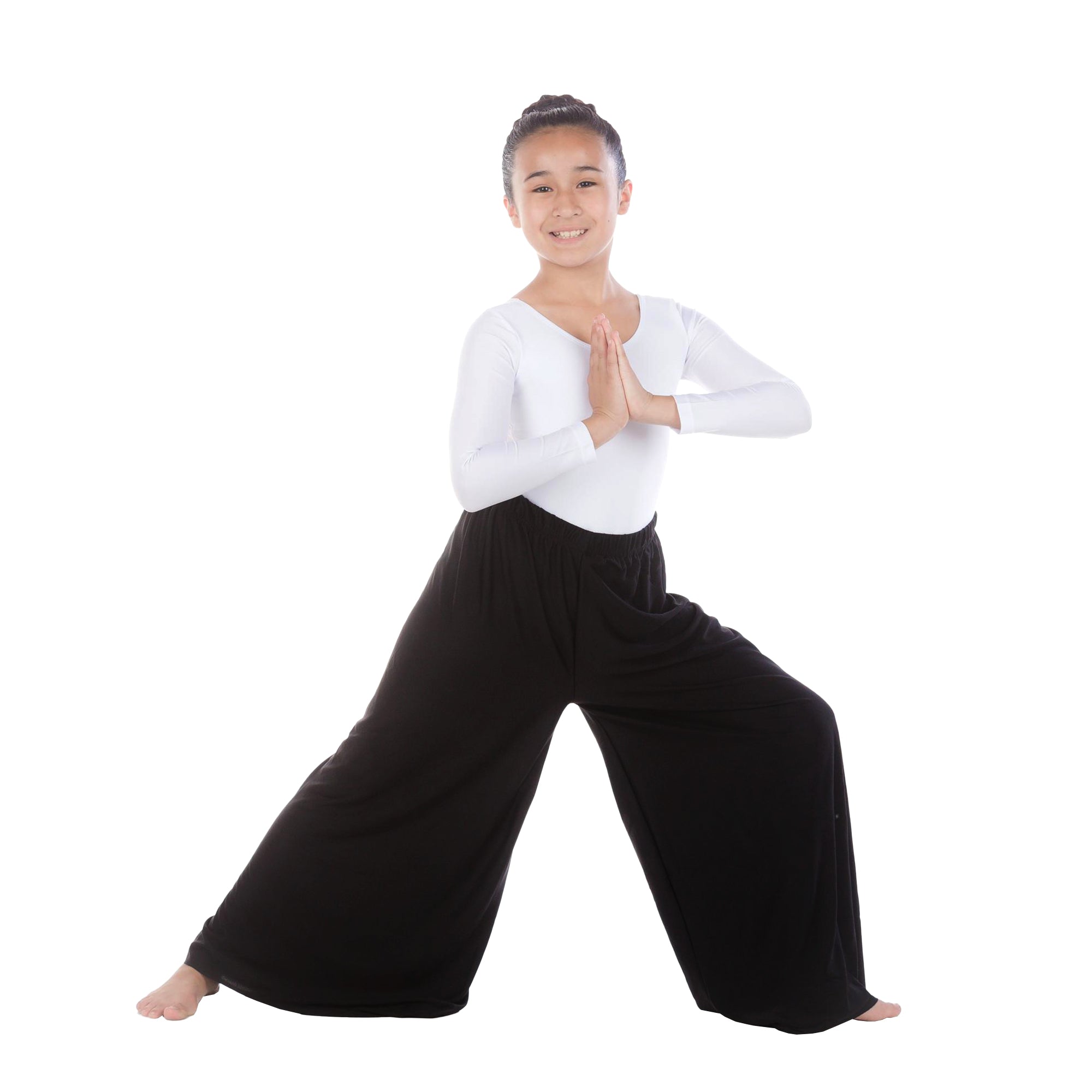 Child Flowy Split Hem Wide Leg Dance Pants