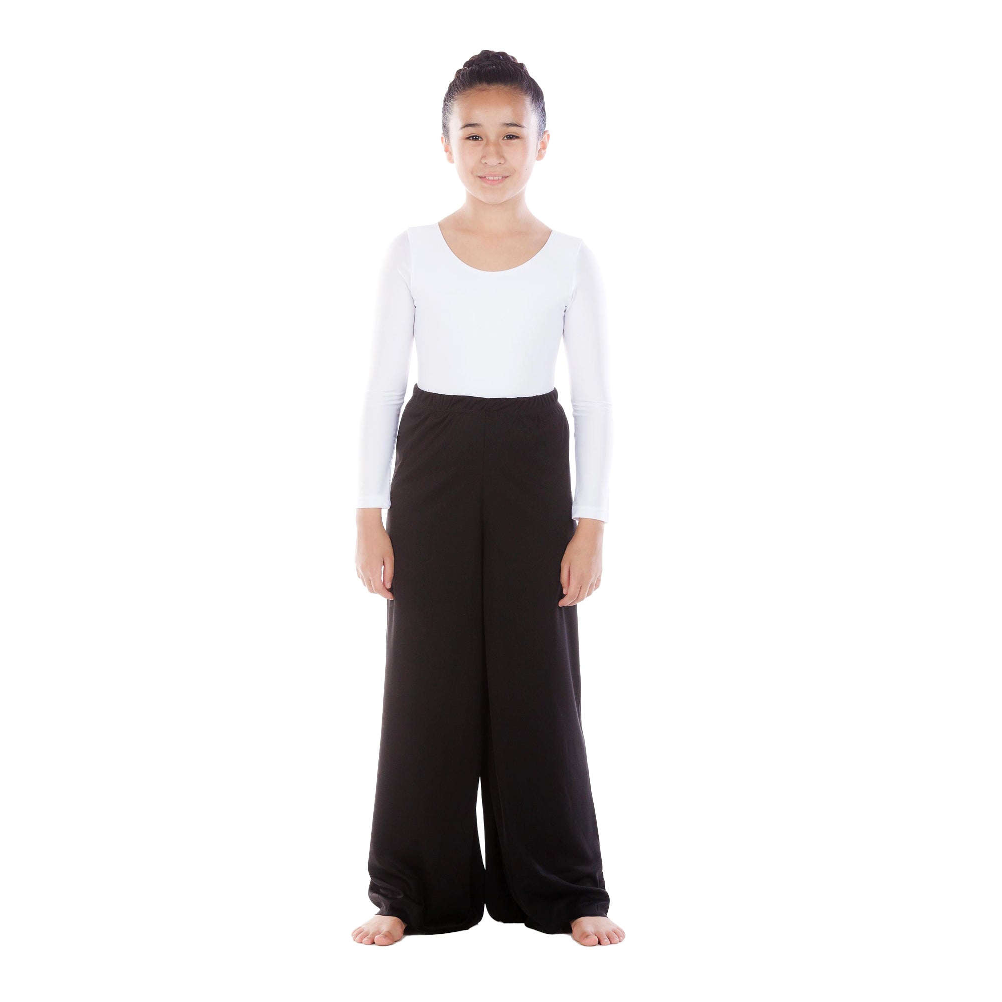 Child Elastic Waist Wide Leg Dance Pants