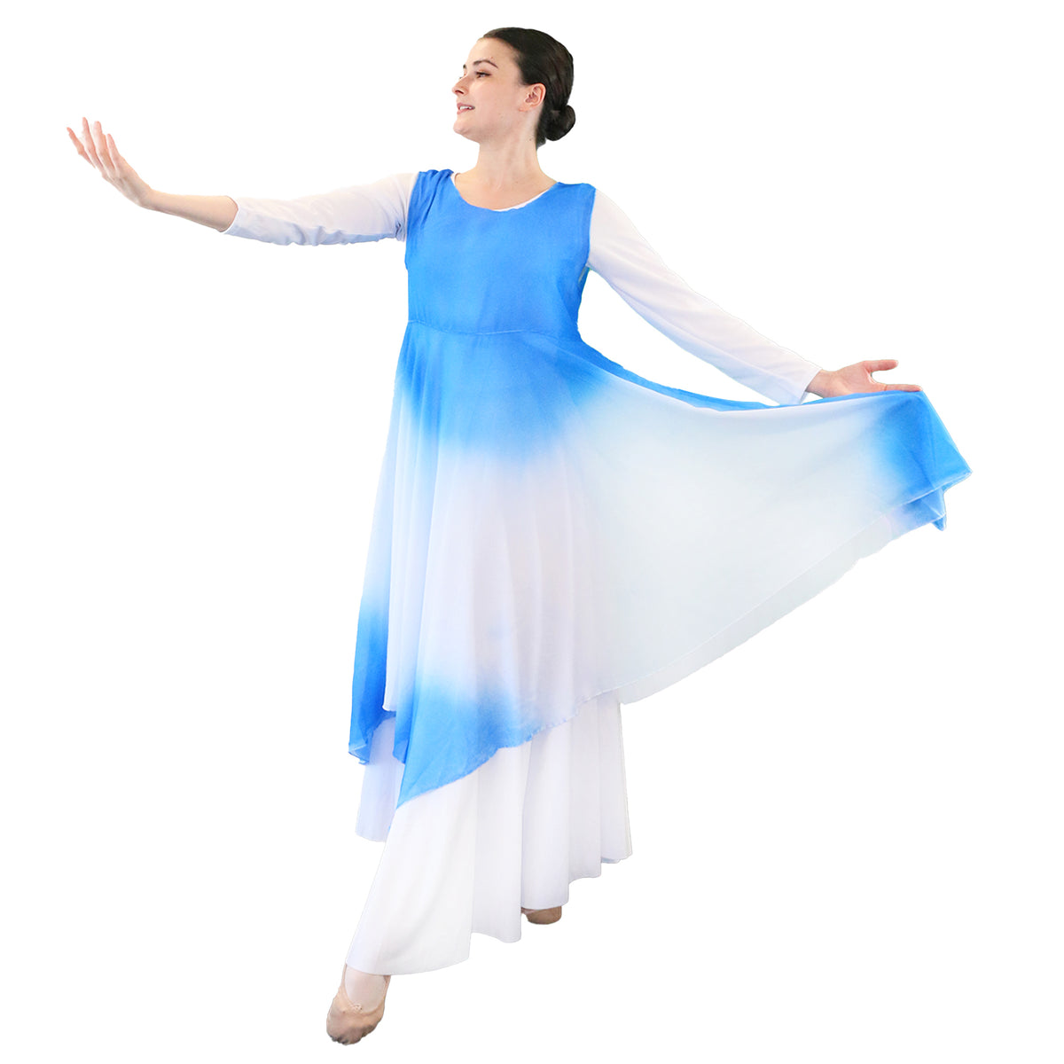 Watercolor Ombre Chiffon Dance Tunic (dress not included)