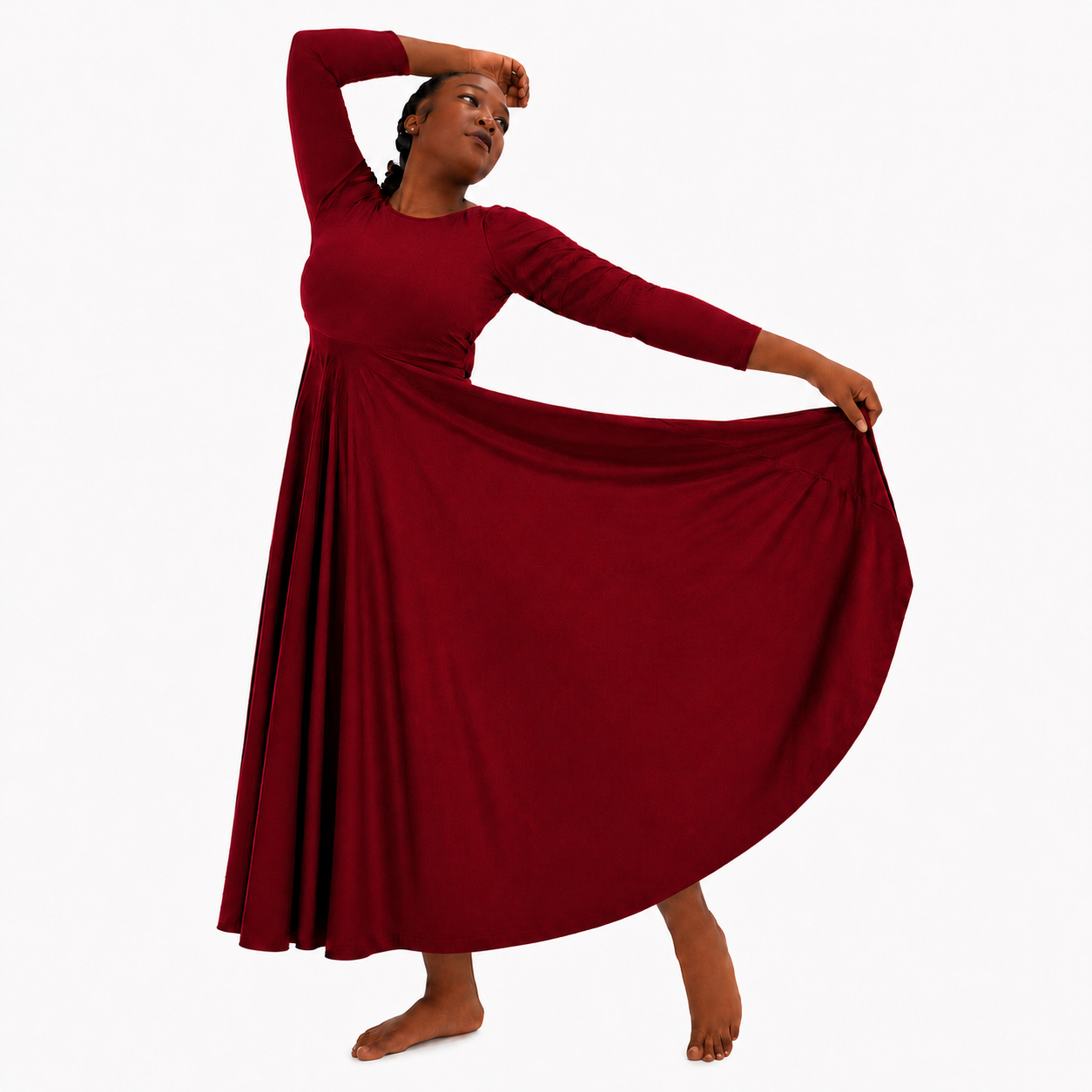 Solid Long Dance Dress
