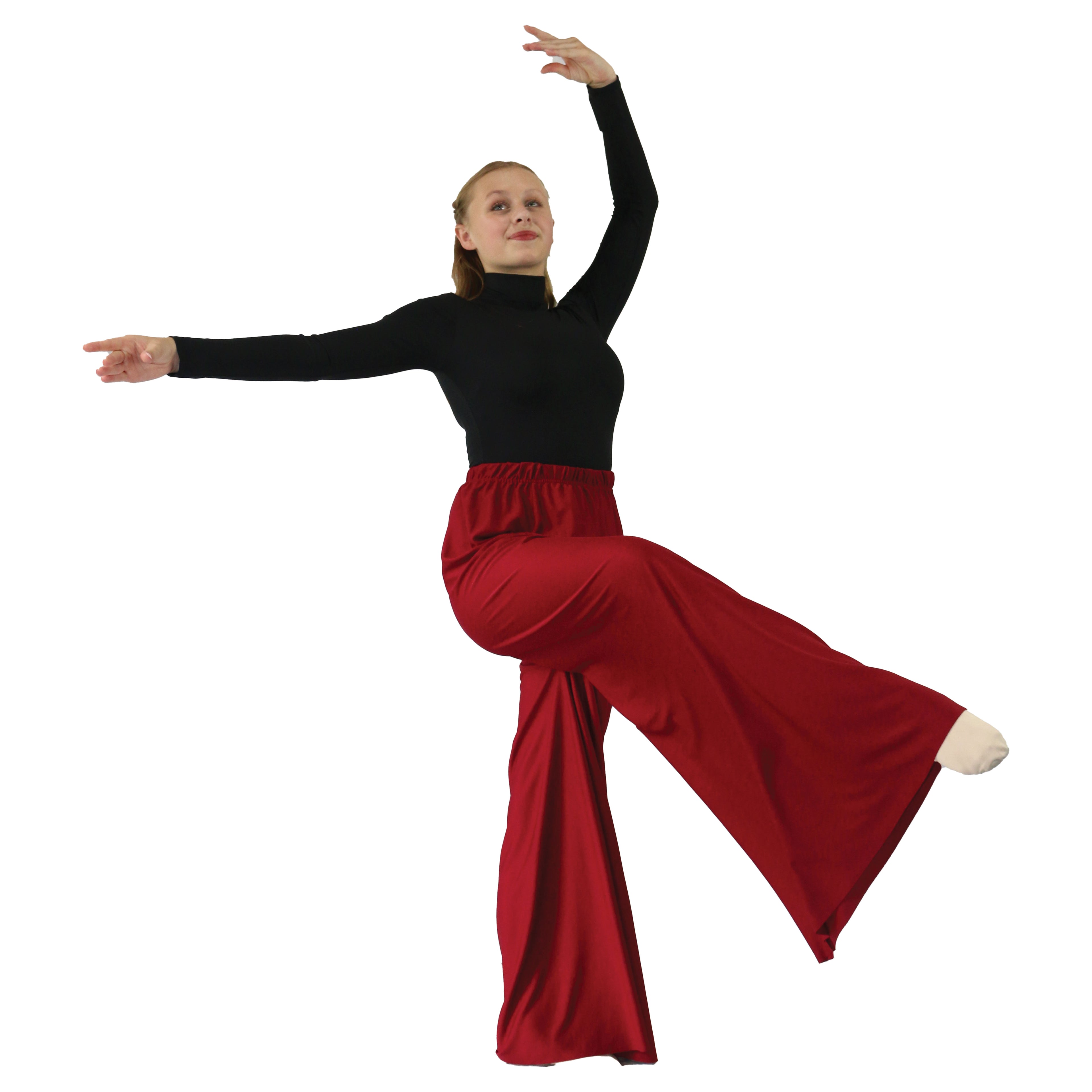 Child Flowy Split Hem Wide Leg Dance Pants