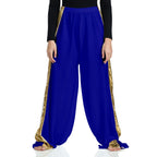 Child Metallic Side Panel Wide Leg Dance Pants