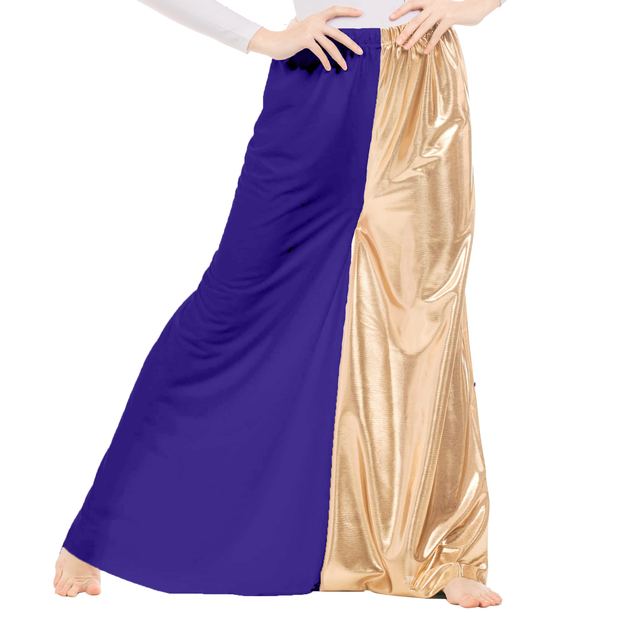Flowy Split Hem Wide Leg Palazzo Pants