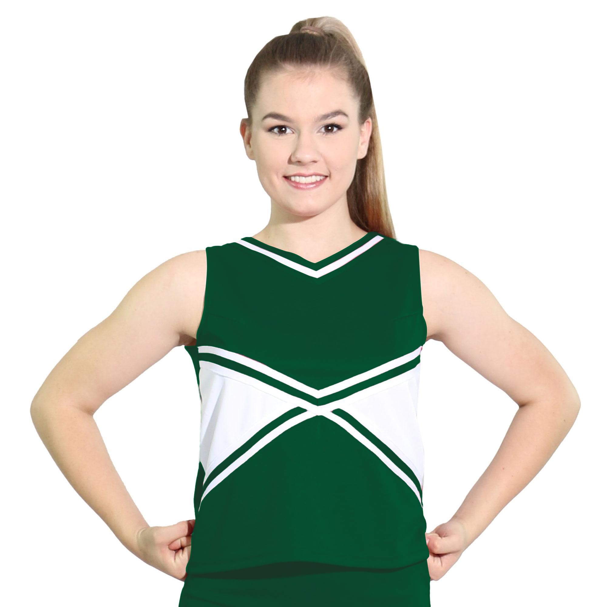 Sleeveless Color Block Cheerleading Shell Top