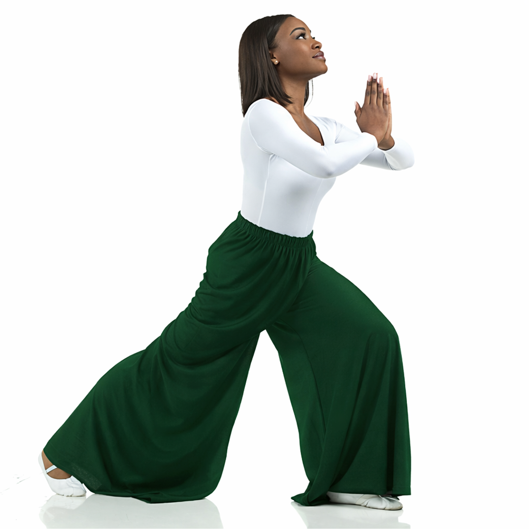 Flowy Split Hem Wide Leg Palazzo Pants