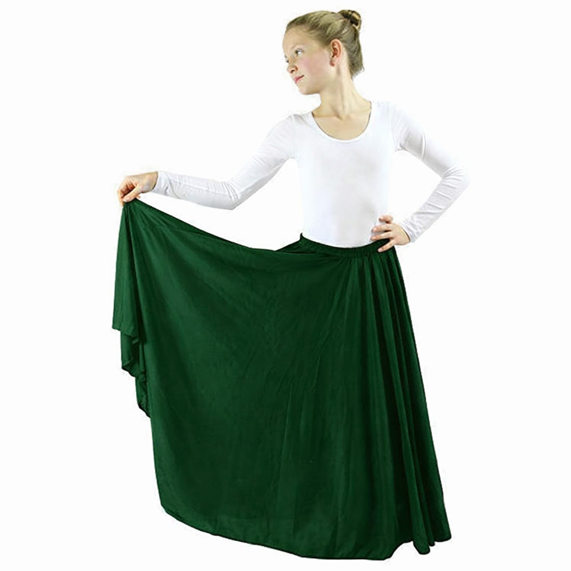 Child Long Full Length Dance Skirt