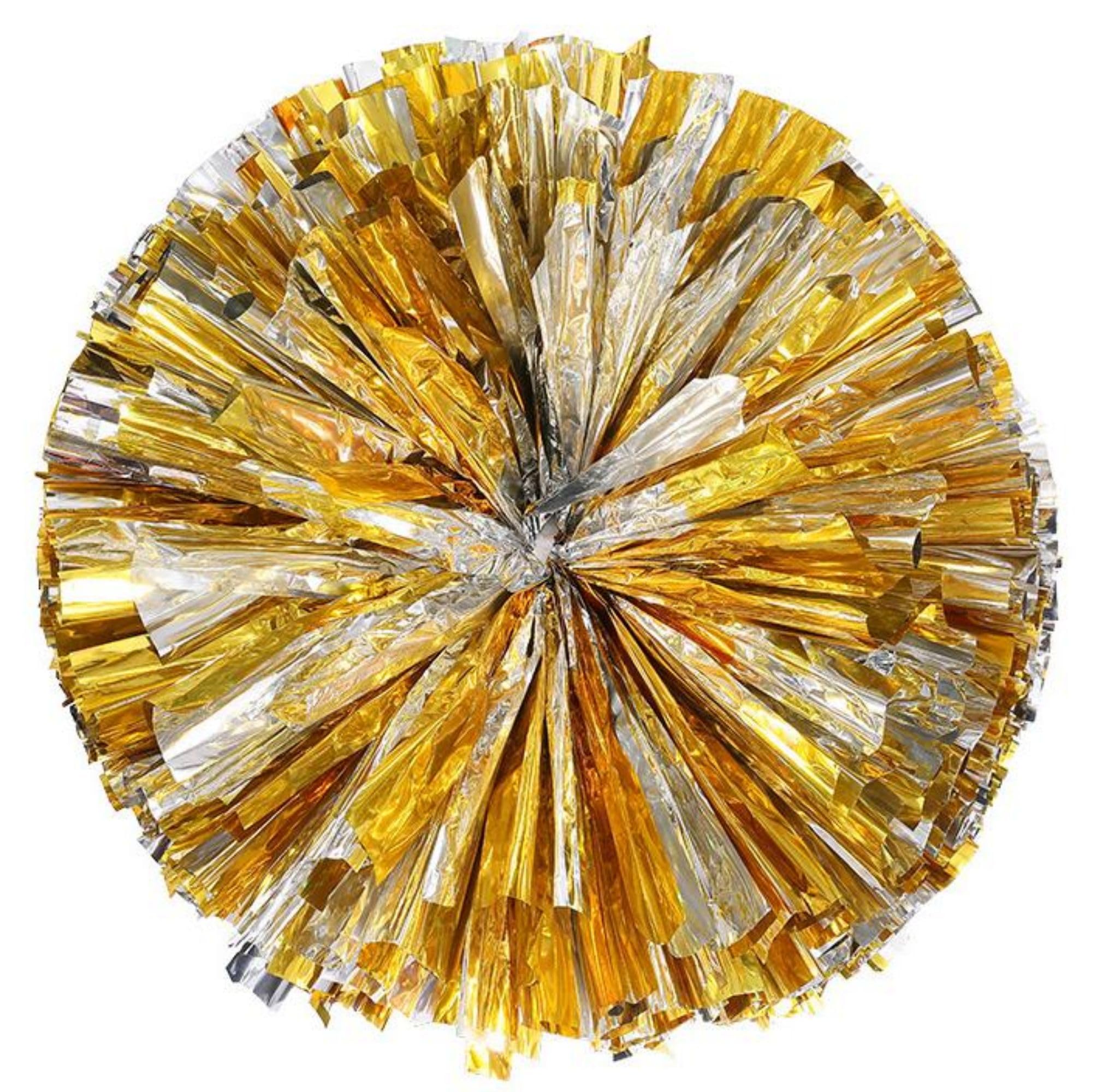 Shiny Mixed Metallic Cheer Pom Poms