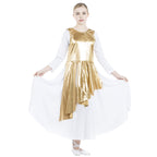 Child Asymmetrical Metallic Tunic (dress not included)