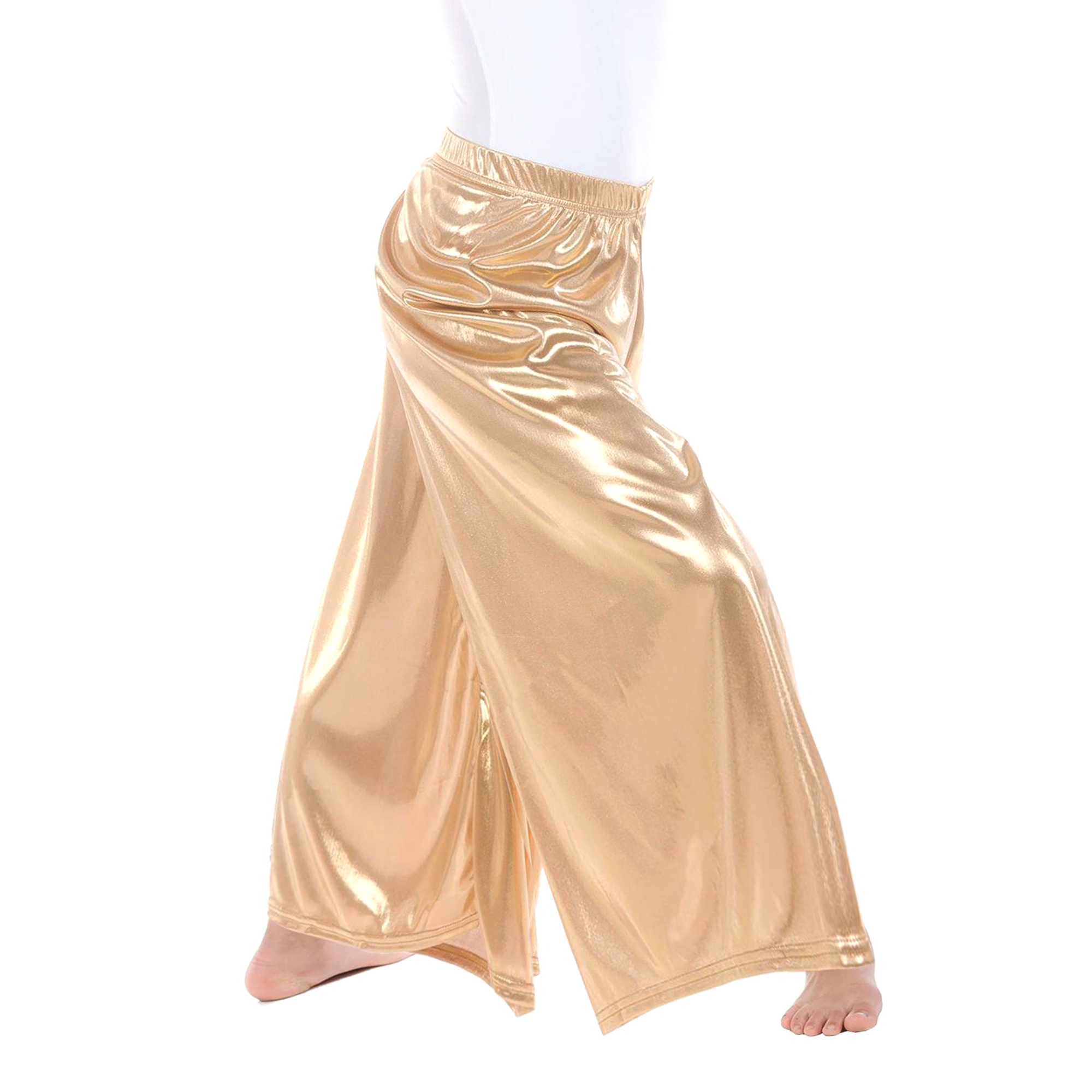 Child Flowy Split Hem Wide Leg Dance Pants