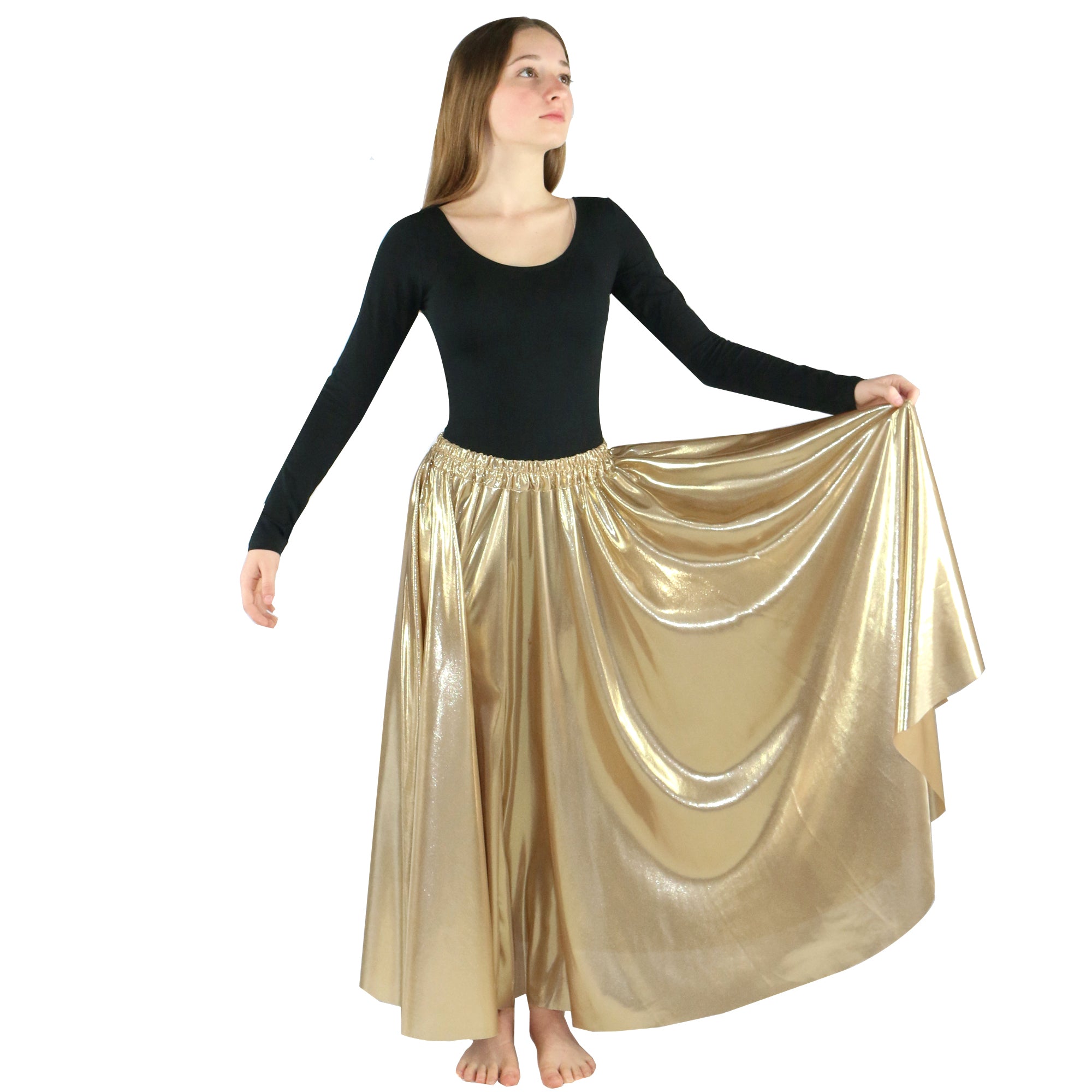 Child Long Full Length Dance Skirt