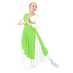 Child Diagonal Cut Flowy Dance Tunic (dress not included)