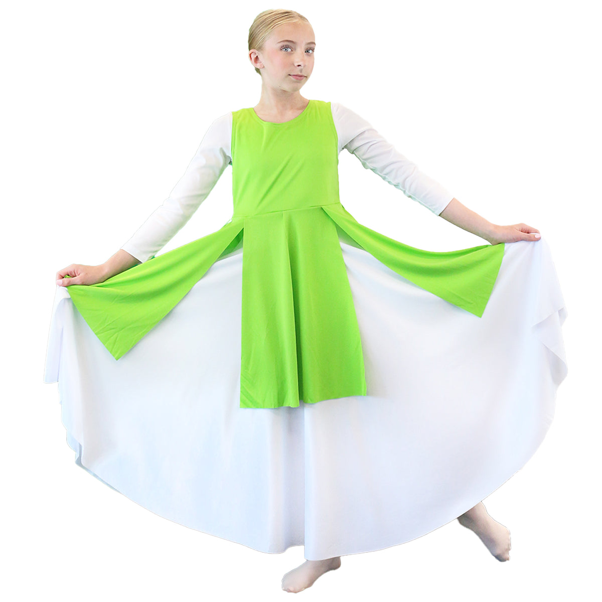Child Sleeveless Split Hem Dance Tunic (dress not included)