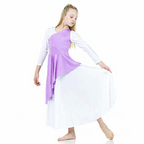 Child Diagonal Cut Flowy Dance Tunic (dress not included)