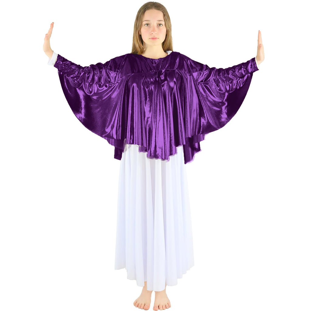 Child Layered Flowy Long Sleeve Pullover (black dress not included)