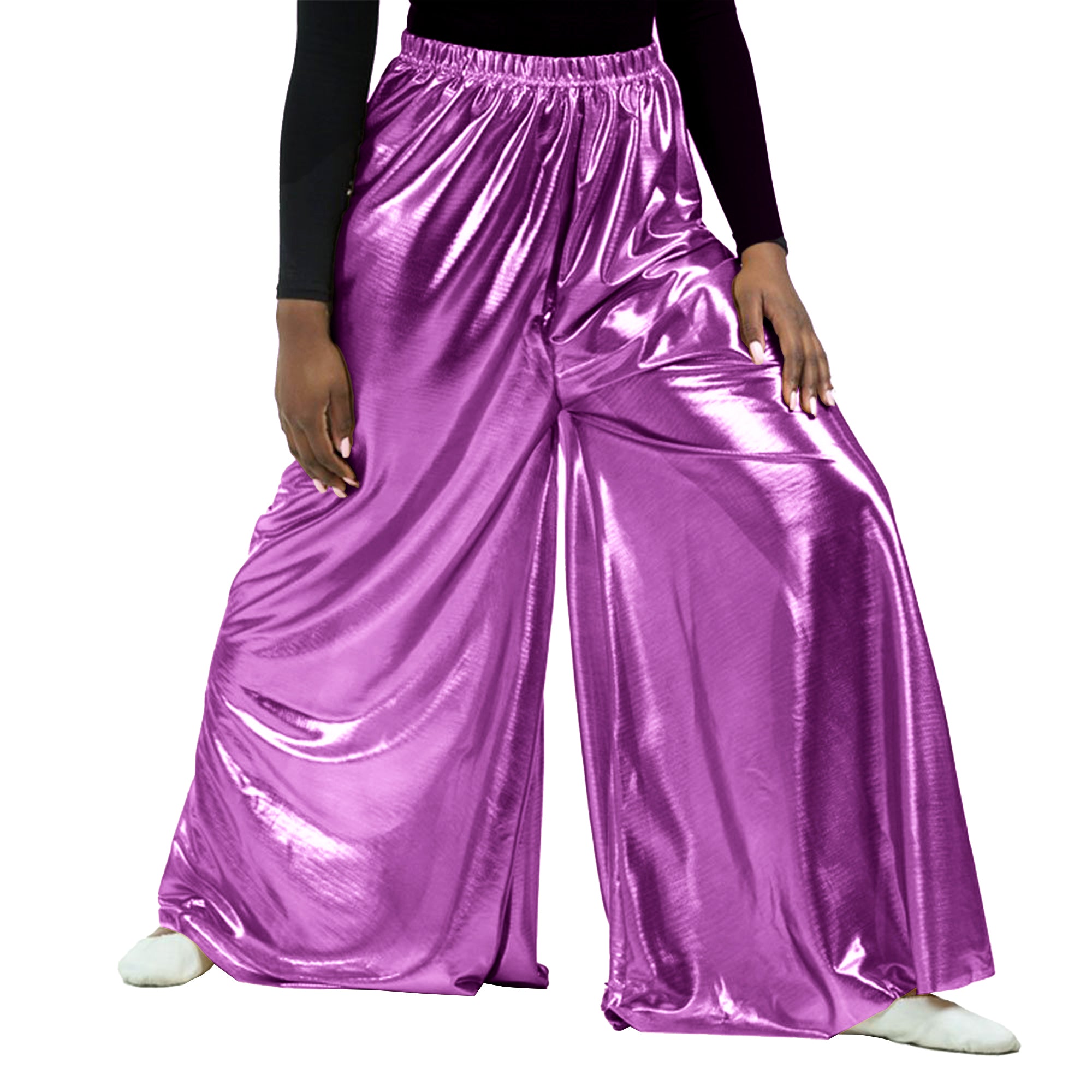 Flowy Split Hem Wide Leg Palazzo Pants