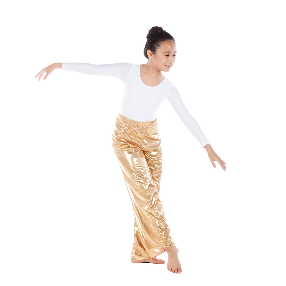 Child Elastic Waist Wide Leg Dance Pants