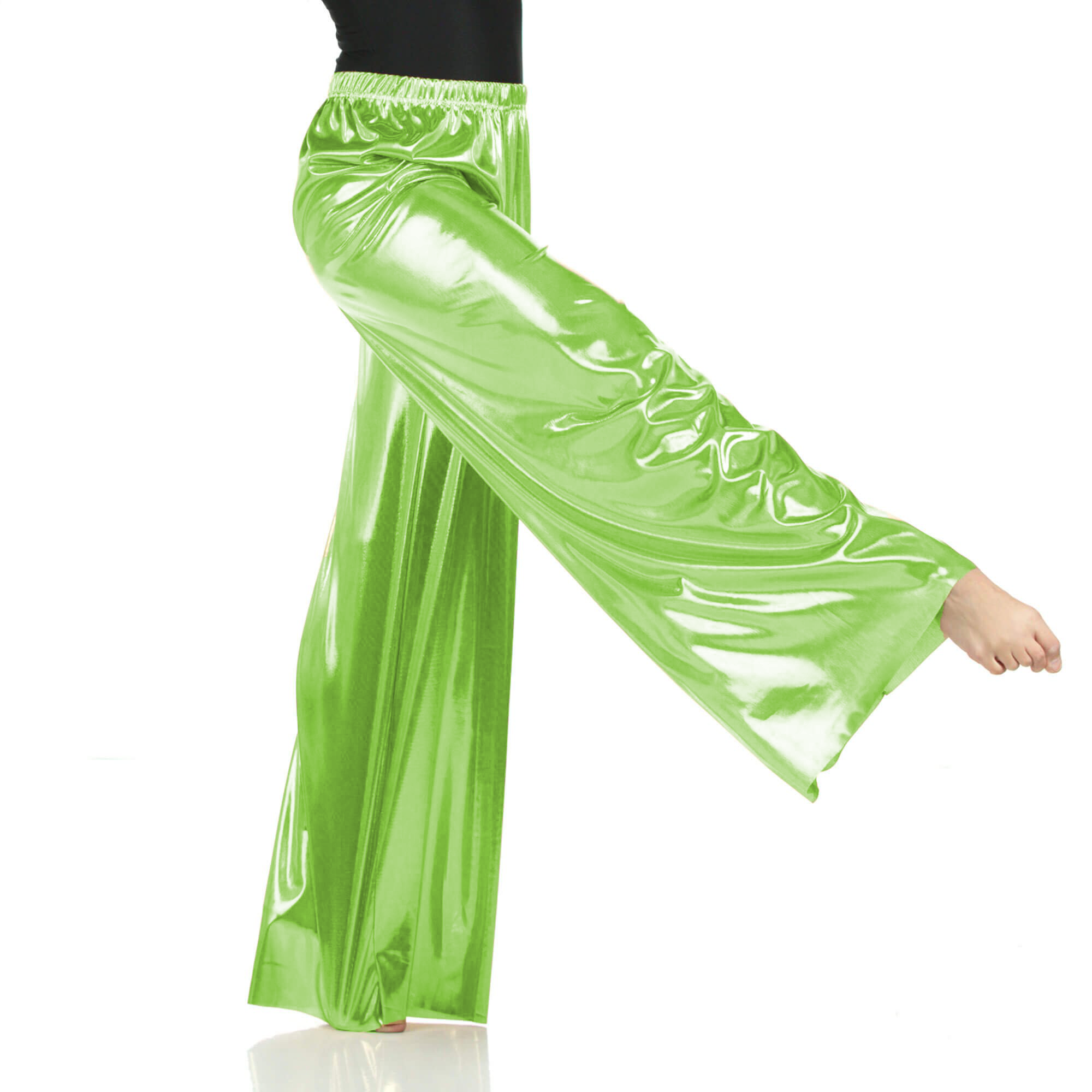 Elastic Waist Wide Leg Dance Pants
