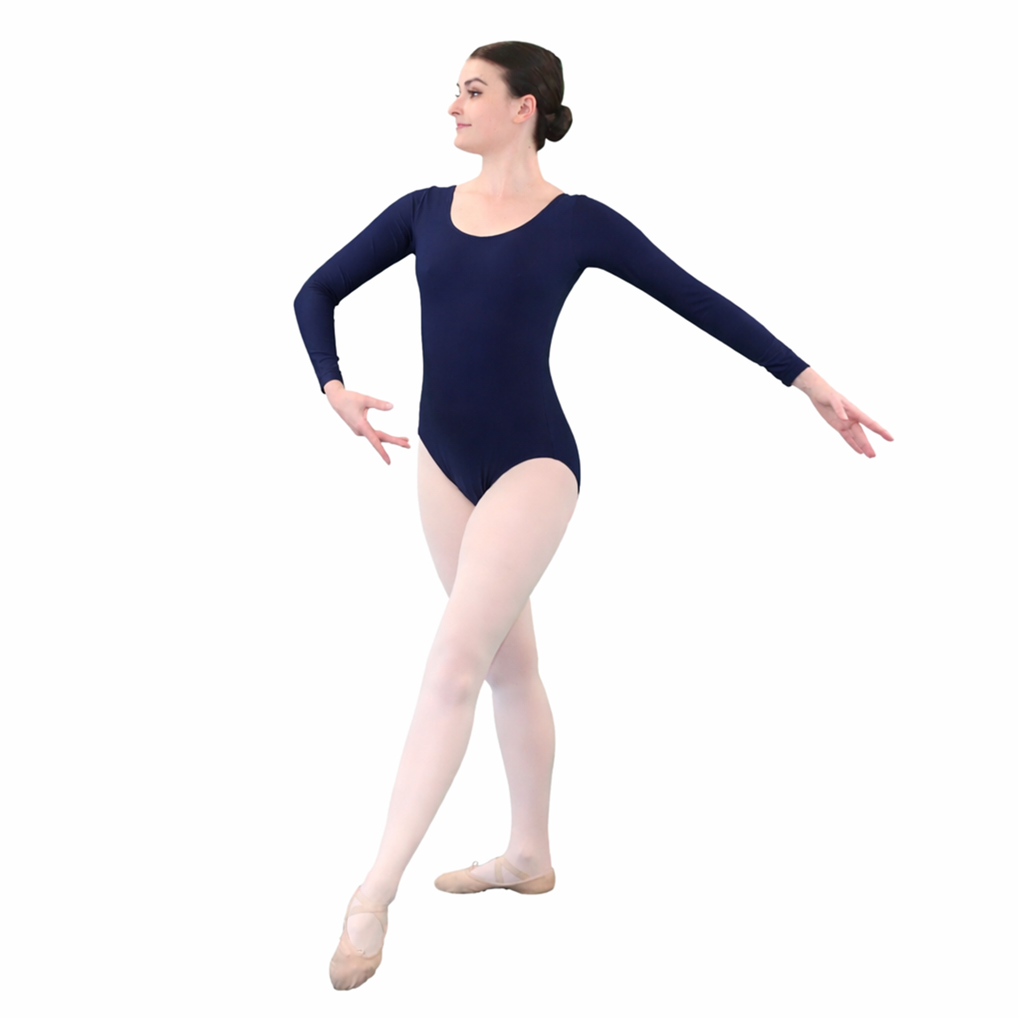 Long Sleeve Scoop Neck Dance Leotard