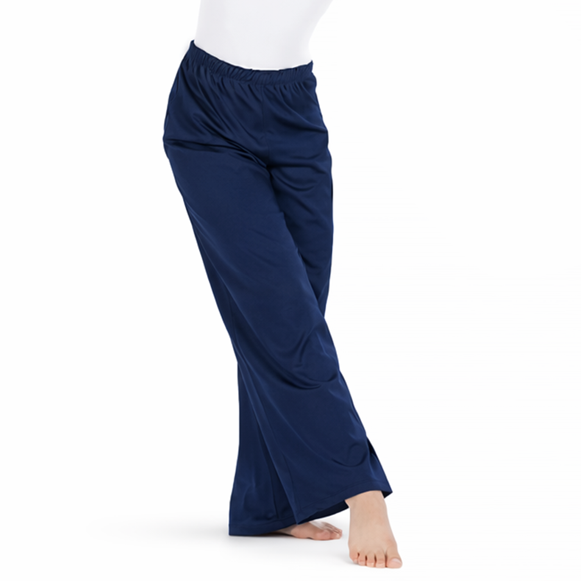 Elastic Waist Wide Leg Dance Pants
