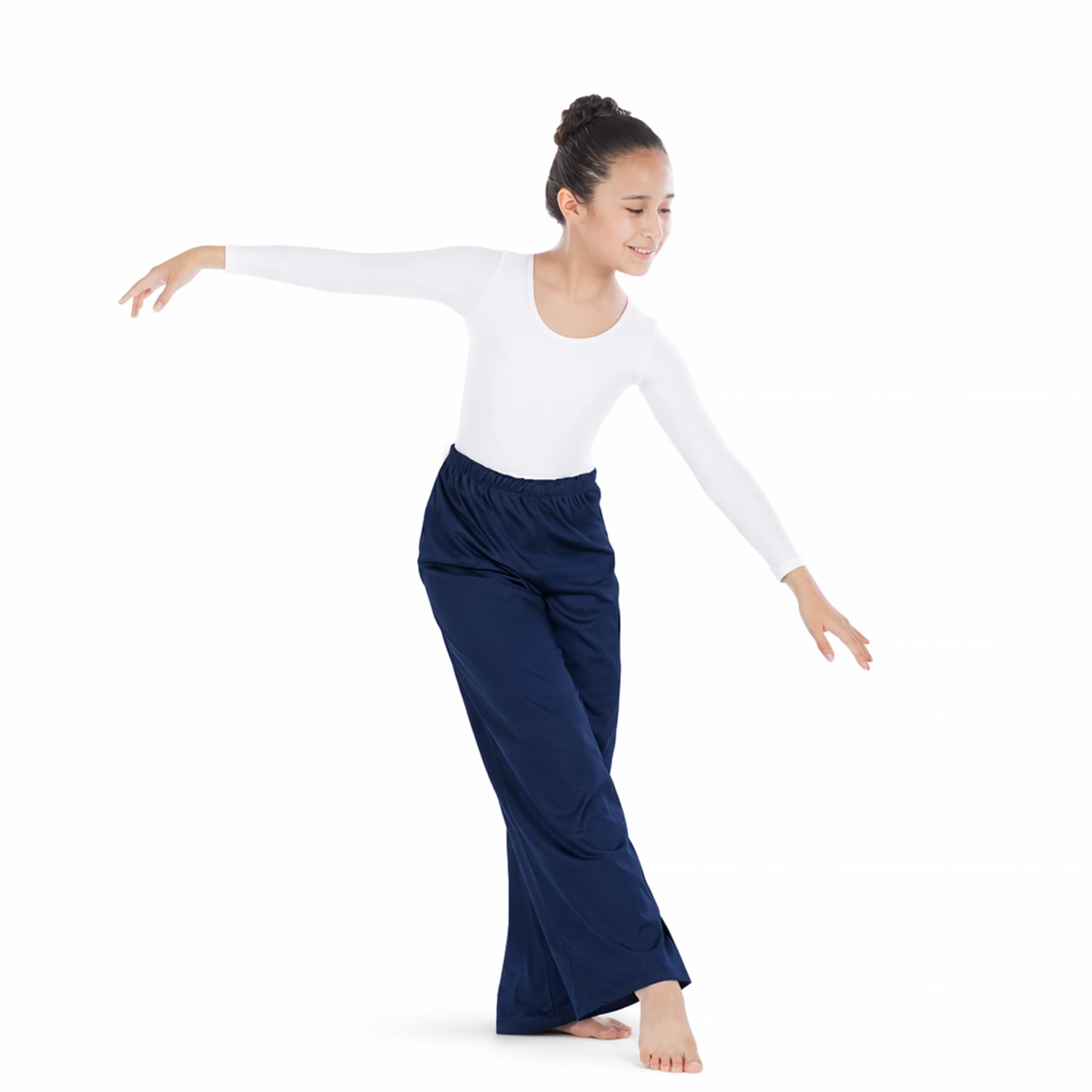 Child Elastic Waist Wide Leg Dance Pants