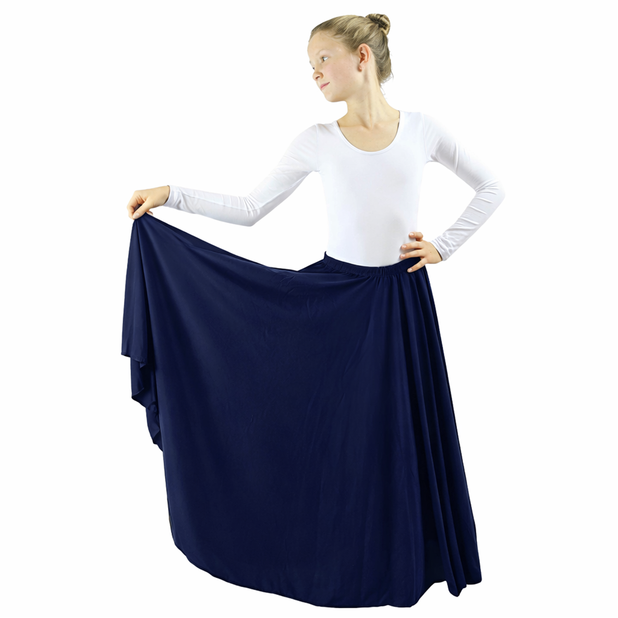 Child Long Full Length Dance Skirt